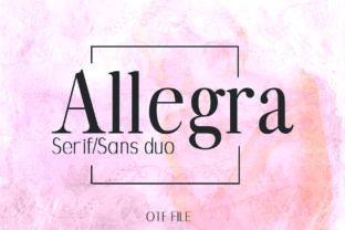 Allegra Duo: Serif + Sans, Seamlessly Paired