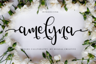 Amelyna: A Sweet, Swash-Driven Script Font for Thoughtful Design