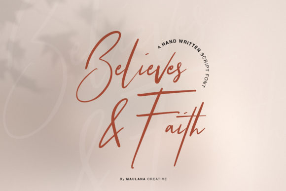 Believes and Faith: A Crafting Font That Anchors Design in Intention