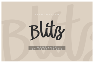 Blitz: A Handwritten Font That Stands Out