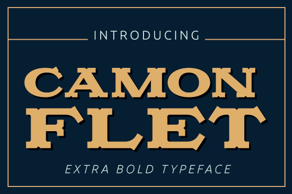 Camonflet: A Bold Vintage Serif for Impactful Design