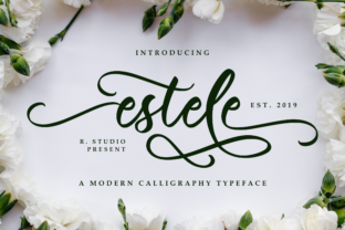 Estele: A Luxurious Script Font with Elegant Swashes