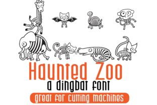 Haunted Zoo: A Playful, Spooky Font for Halloween Crafters