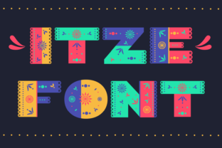Itze: A Vibrant Mexican-Inspired Color Font