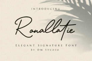 Ronallatie: An Elegant Monoline Handwritten Font for Thoughtful Design Choices