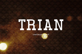Trian: The Vintage Serif That Anchors Design With Quiet Authority