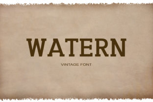Watern: The Vintage Serif Font That Brings Authentic Western Style to Life